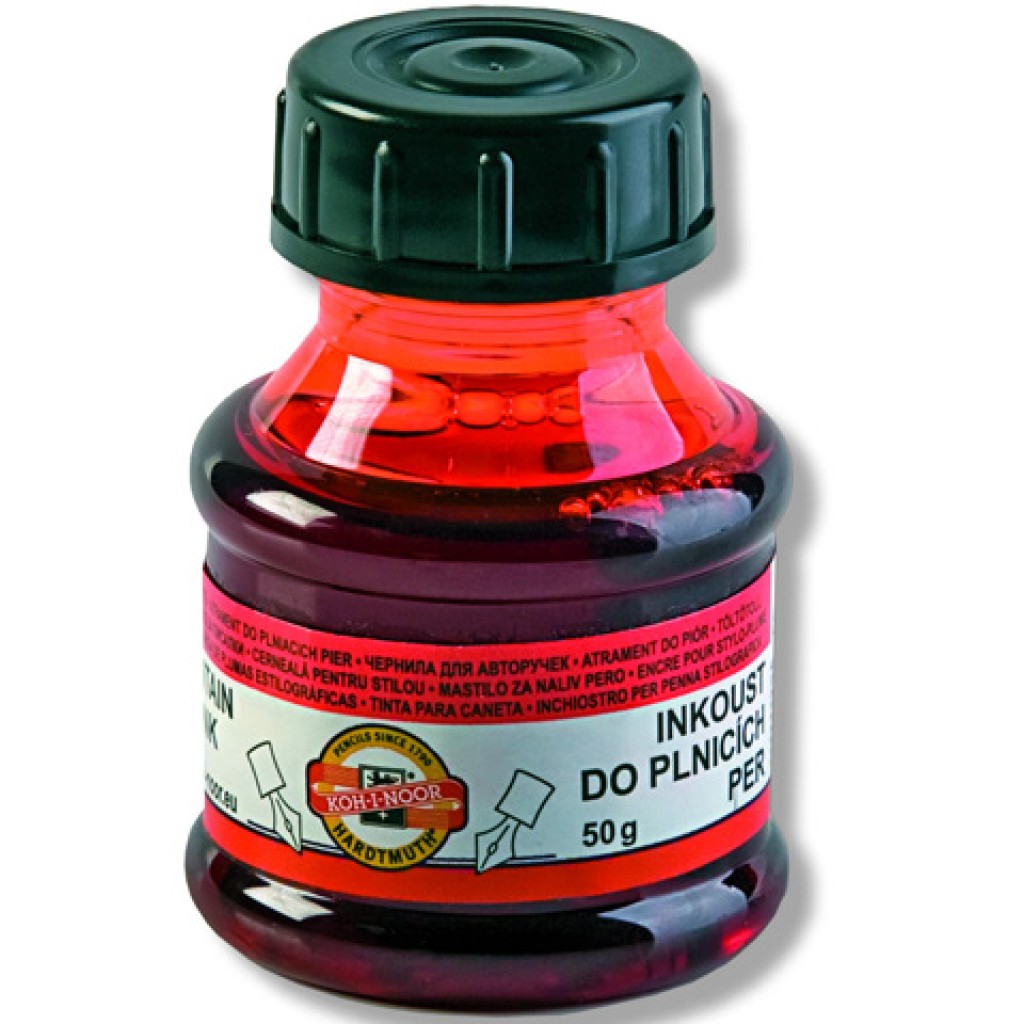imagen de ICO: Koh-I-Noor 141502 tinta roja 50ml 1