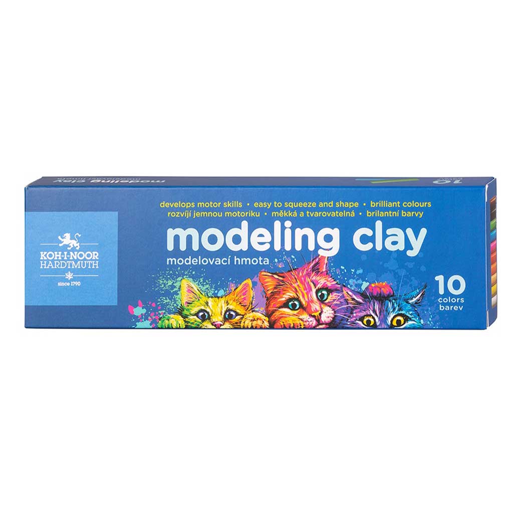 imagen de ICO: Koh-I-Noor Gatos plastilina de colores 10 unidades 1