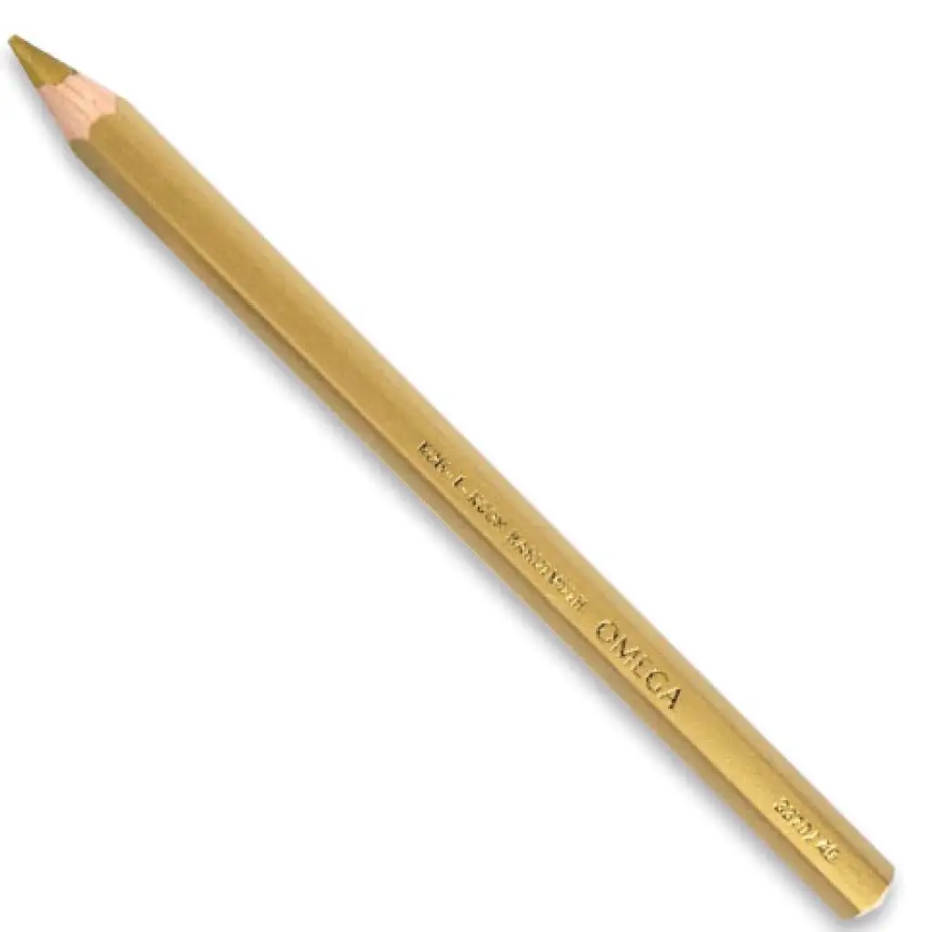 imagen de Ico: Koh-I-Noor Omega lápiz grueso de color dorado 1