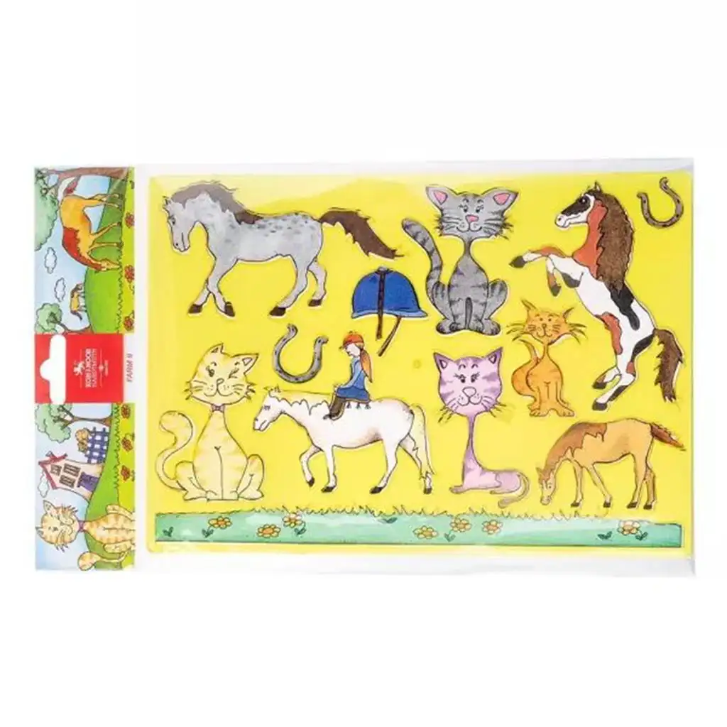 imagen de ICO: Koh-I-Noor Plantilla de Dibujo con Caballos y Gatos 1