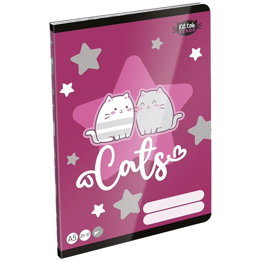 imagen de ICO: LizzySuli Kittok Stars cuaderno liso A/5 20-32 1