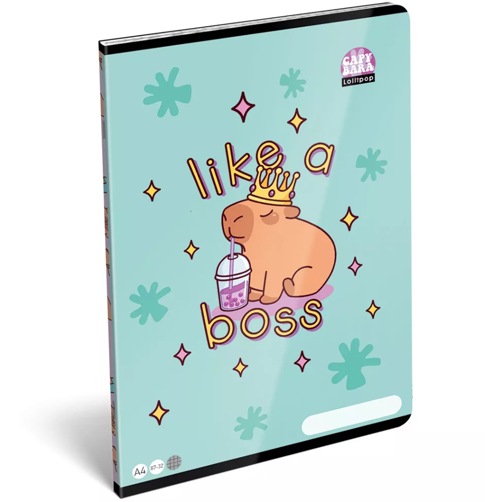 imagen de ICO: LizzySuli Lollipop Capybara cuaderno de cuadros A/4 27-32 1