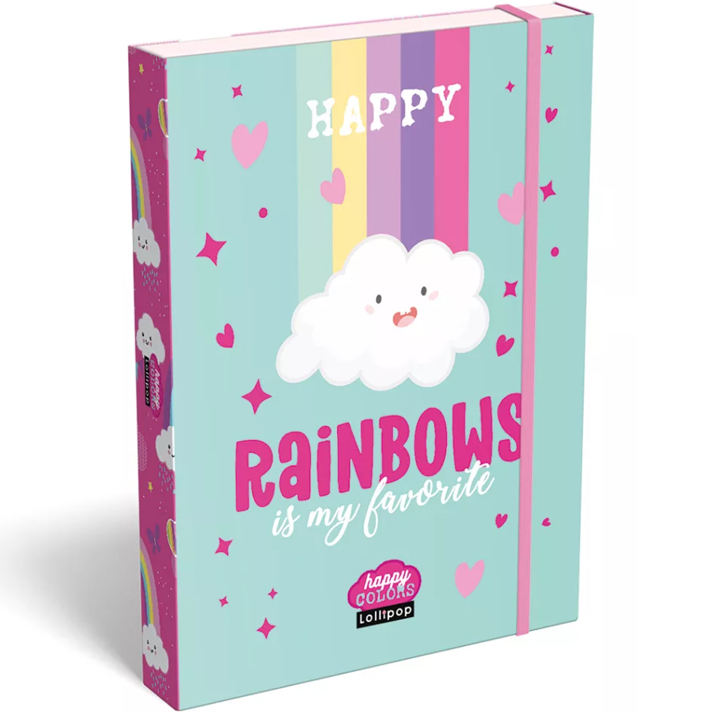 imagen de ICO: Lizzysuli Lollipop Rainbow caja de cuadernos A/5 con goma 1