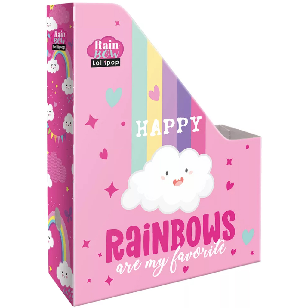 imagen de ICO: Lizzysuli Lollipop Rainbow carpeta de documentos con diseño de arcoíris A/4 1