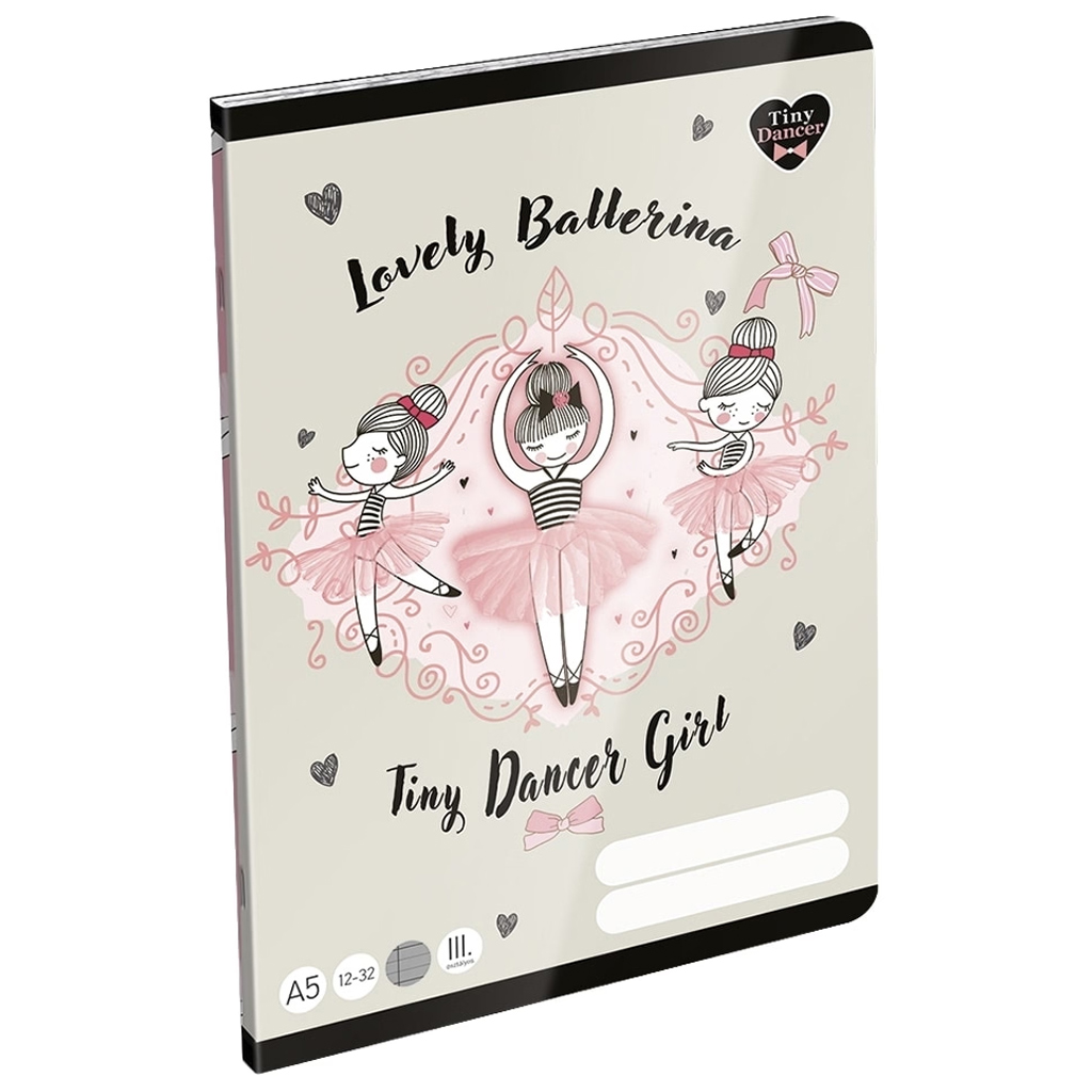 imagen de ICO: LizzySuli Lovely Ballerina Tiny Dancer cuaderno de líneas para 3er grado A/5 12-32 1
