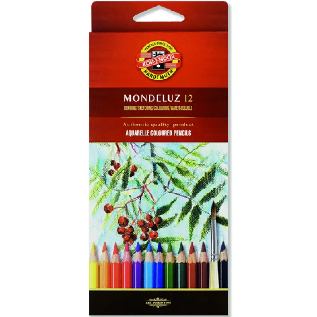 imagen de ICO: Mondeluz acuarelable lápices de colores 12ud 1