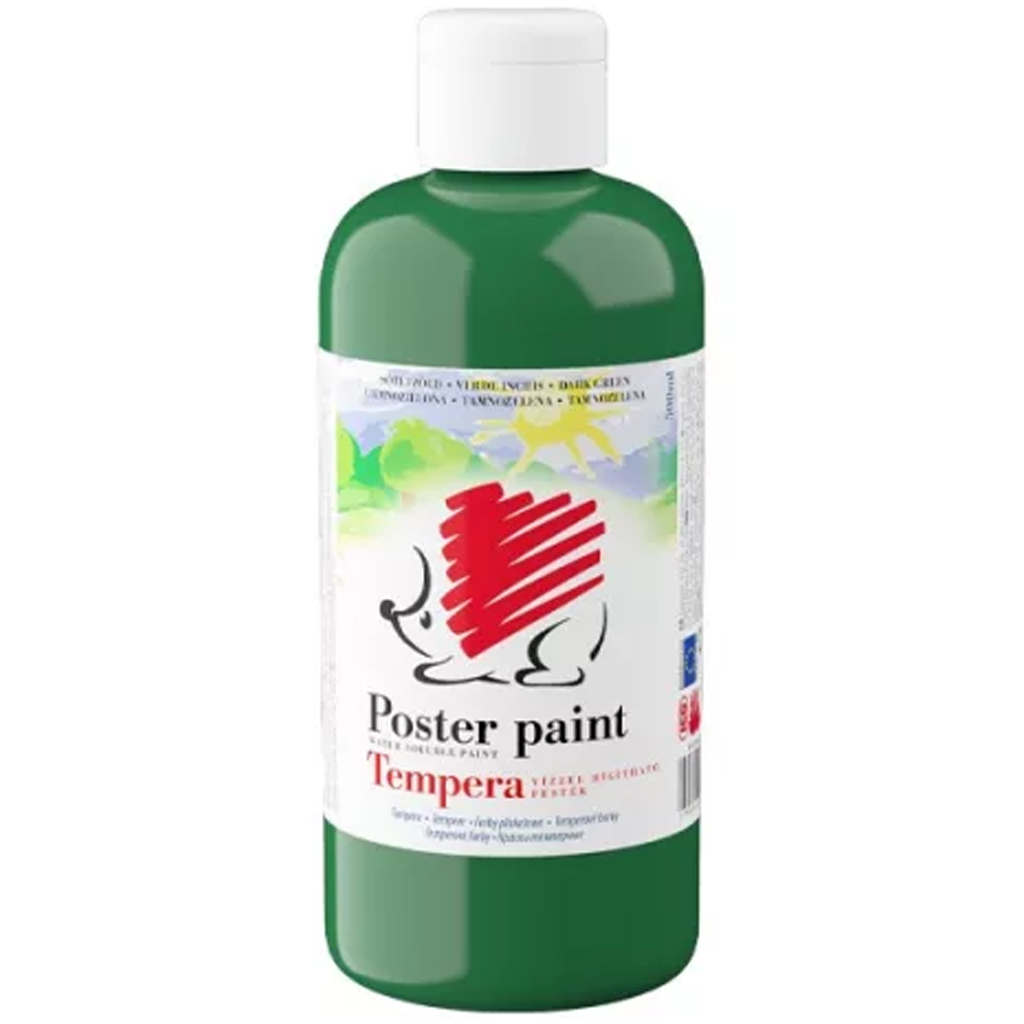 imagen de ICO: Pintura tempera verde oscuro 500ml 1