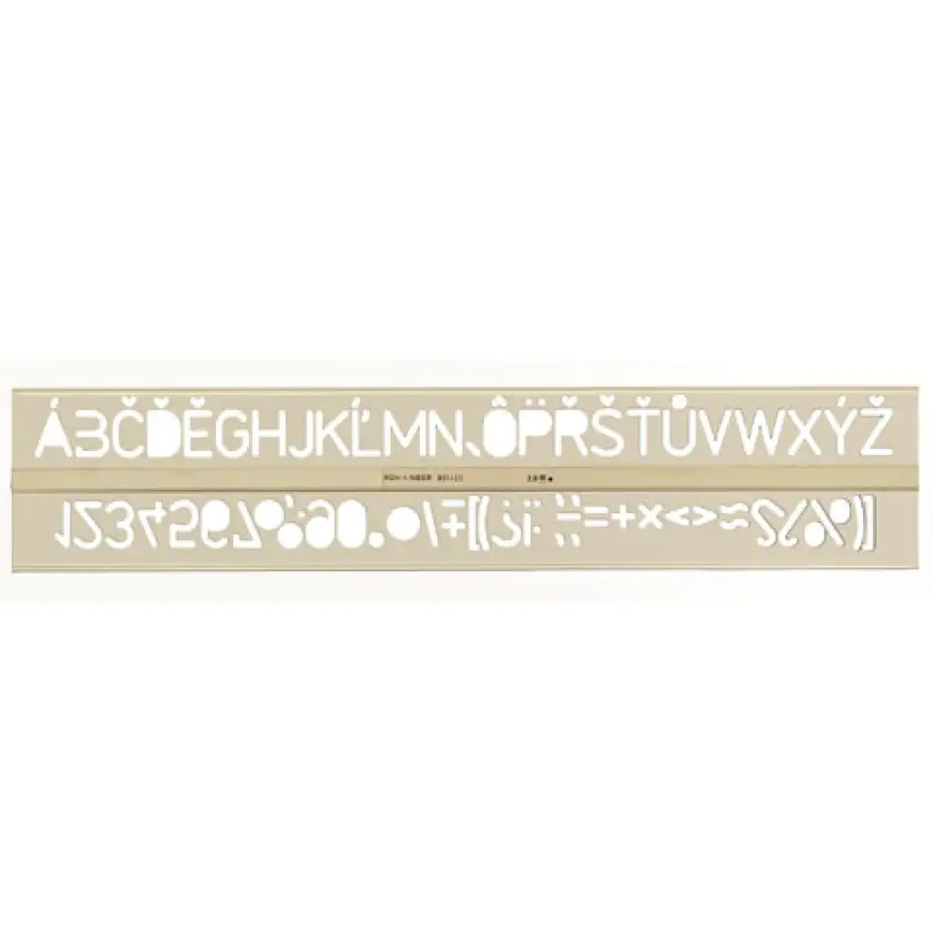 imagen de ICO: Plantilla de letras Koh-I-Noor de 20 mm 1