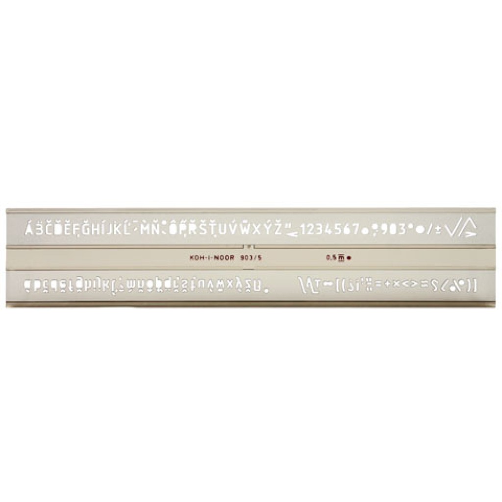 imagen de ICO: Plantilla de letras Koh-I-Noor de 5 mm 1