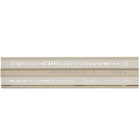 imagen de ICO: Plantilla de letras Koh-I-Noor ISO de 2,5 mm 1