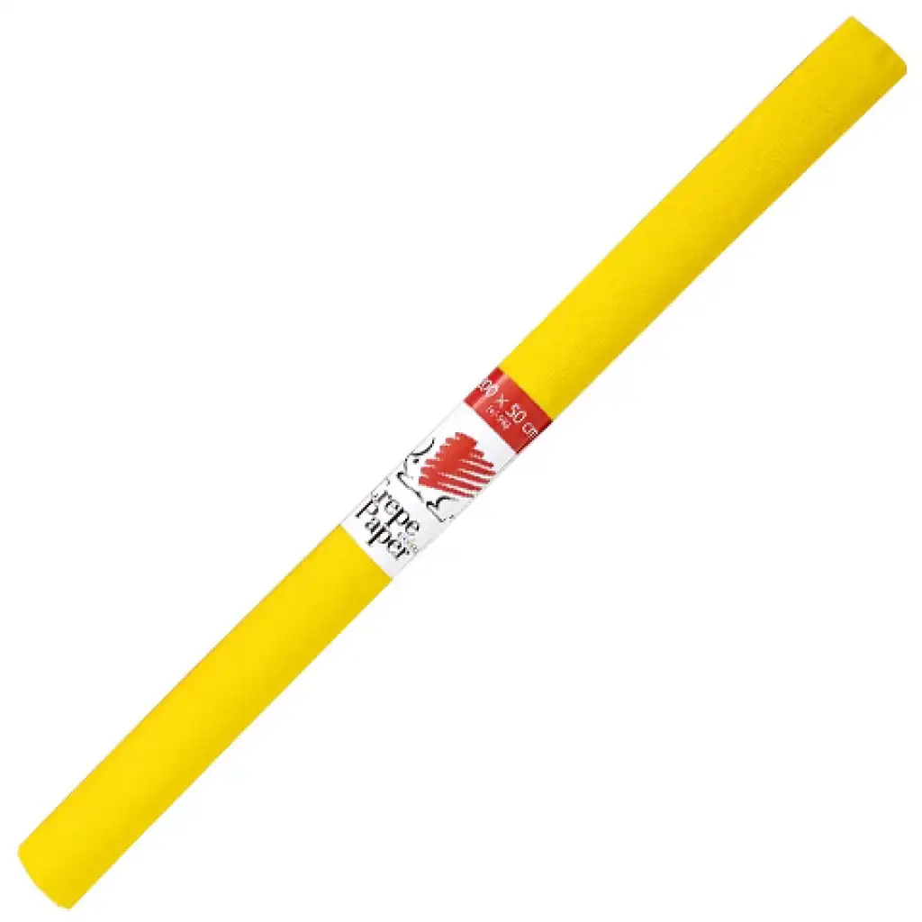 imagen de ICO: Puerquito papel crepé color amarillo 200x50cm 1