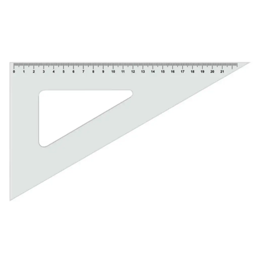 imagen de ICO: regla de ángulo recto en forma de triángulo de 60 grados transparente 1