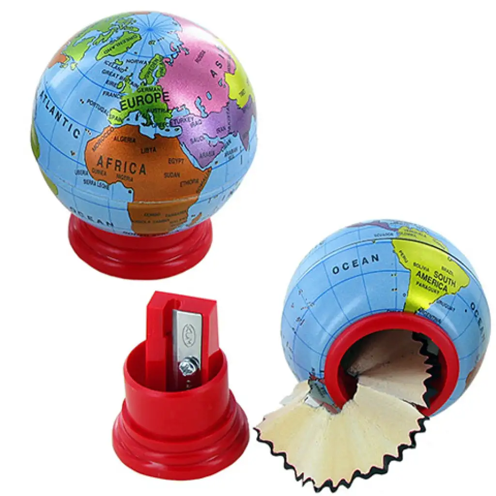 imagen de ICO: Sacapuntas en forma de globo terráqueo con un agujero 1