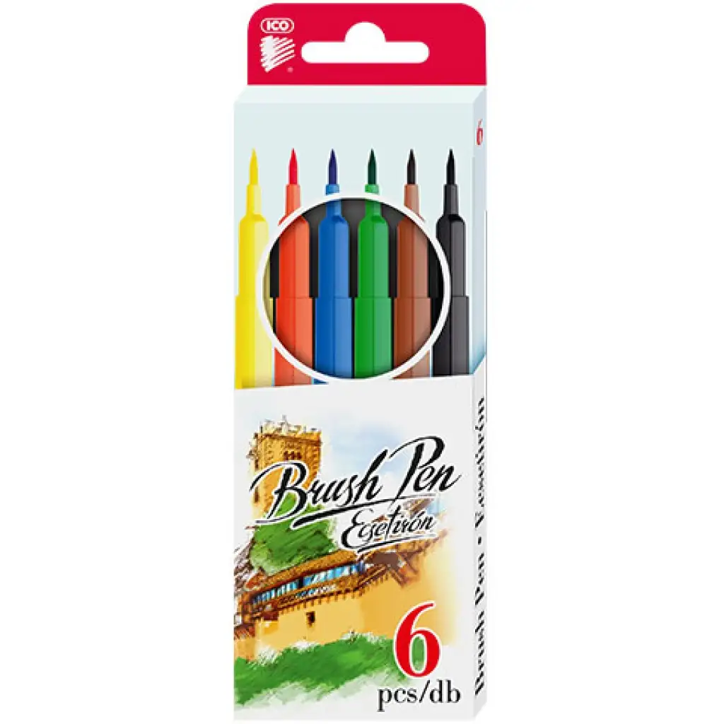imagen de ICO: Set de rotuladores Brush Pen de 6 unidades 1