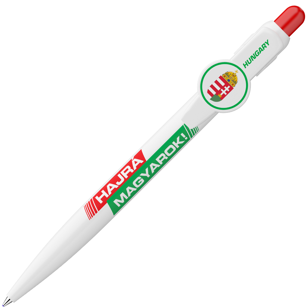 imagen de ICO: ¡Vamos Hungría! bolígrafo - Blanco 1