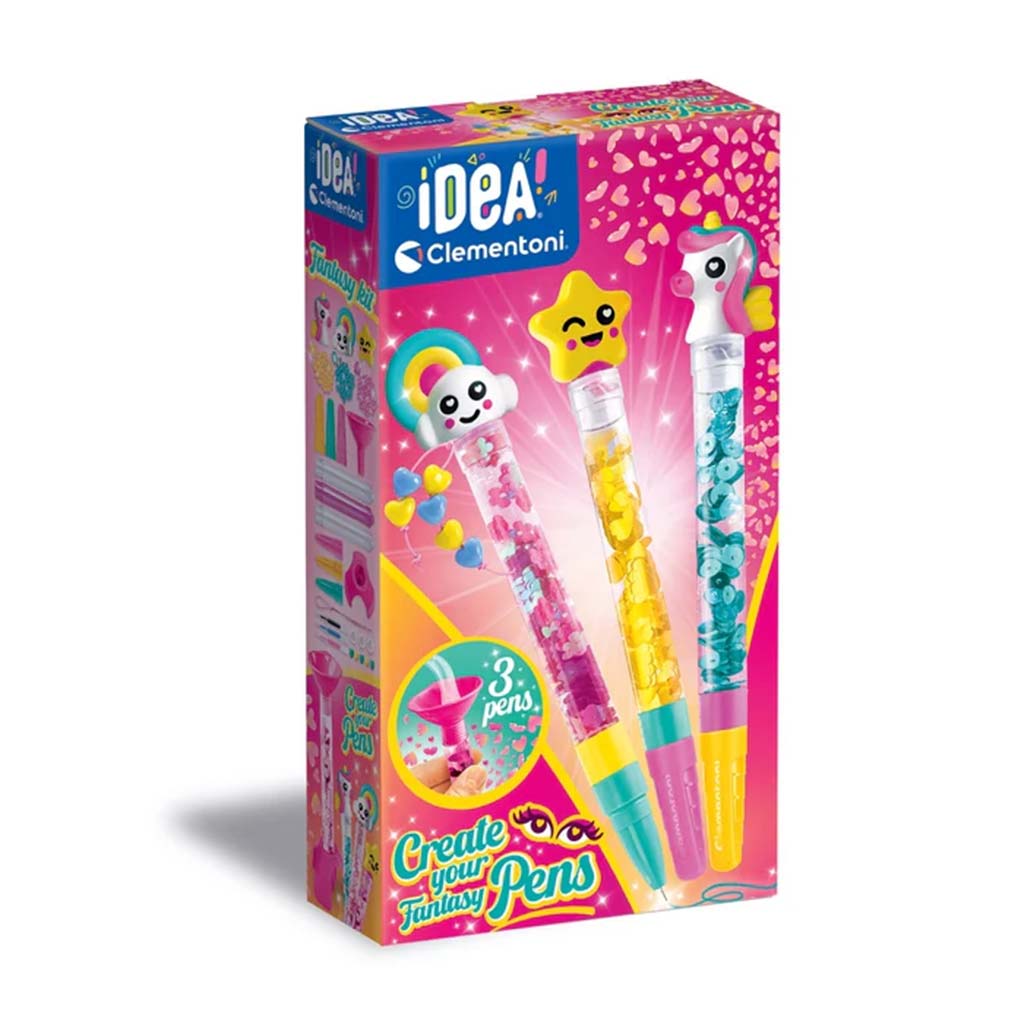imagen de ¡Idea! Mini set de creación de bolígrafos de fantasía - Clementoni 1