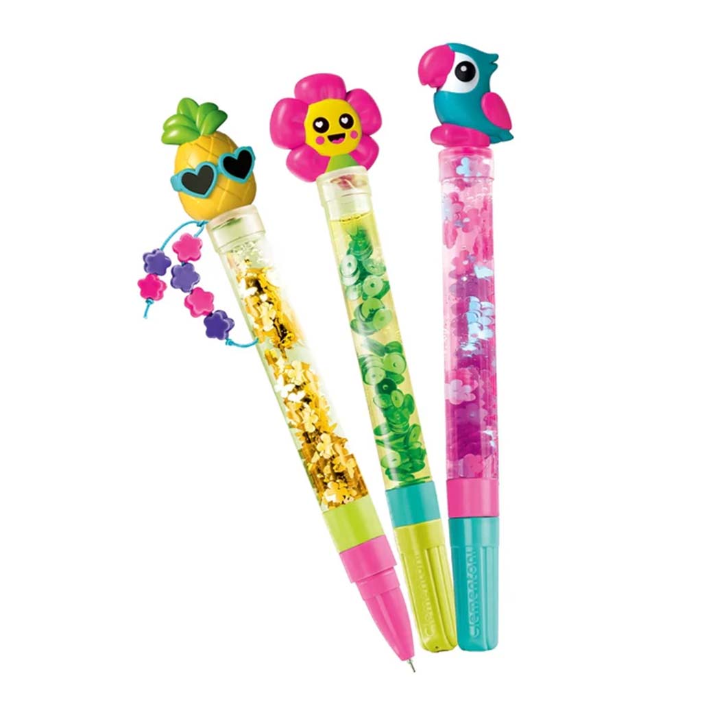 imagen de ¡Idea! Mini set de creación de bolígrafos tropicales - Clementoni 2