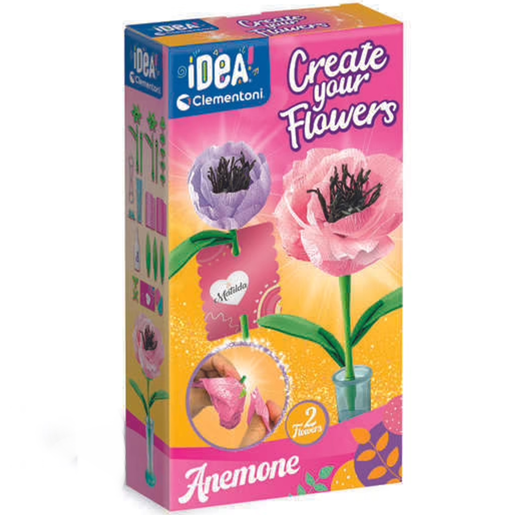 imagen de ¡Idea! Mini set de creación de flores anémona - Clementoni 1