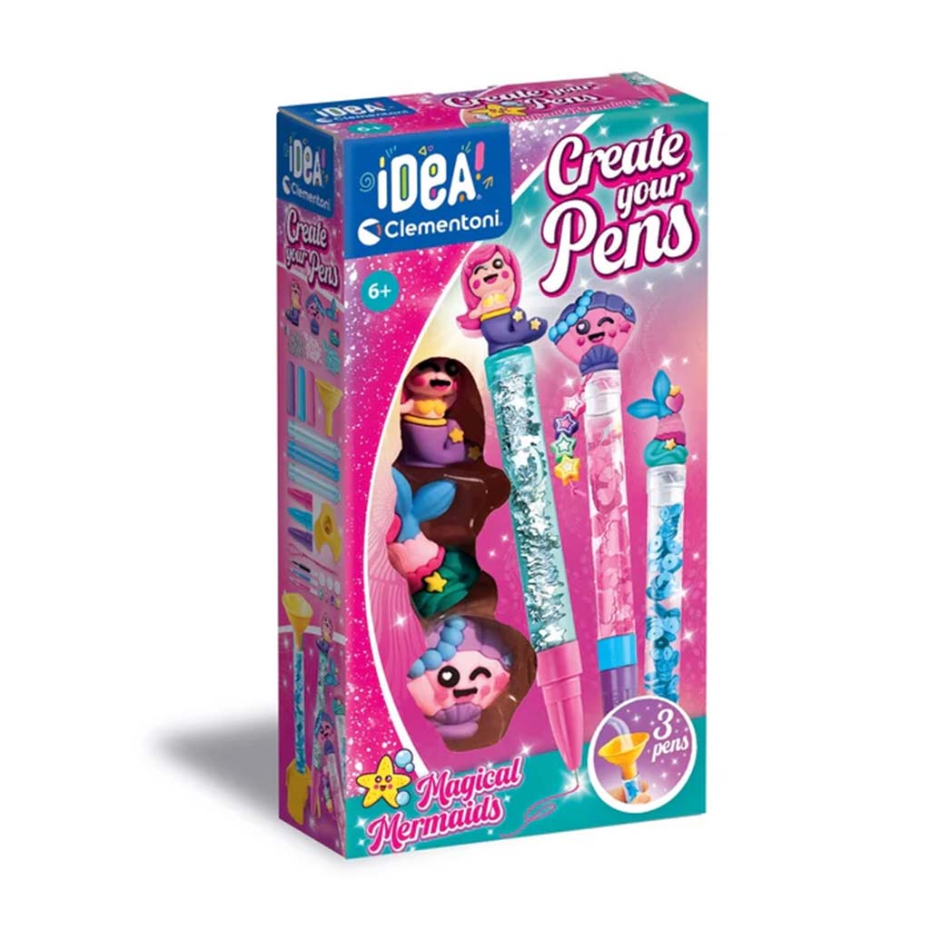 imagen de ¡Idea! Mini sirena kit de creación de bolígrafos - Clementoni 1