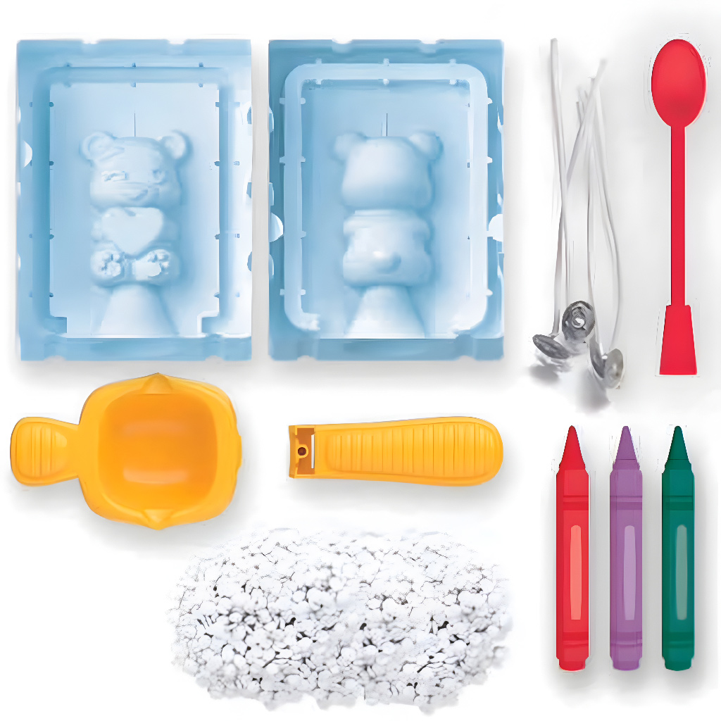 imagen de ¡Idea! Set creativo para hacer velas en forma de oso - Clementoni 3