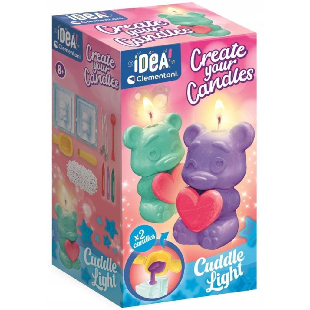 imagen de ¡Idea! Set creativo para hacer velas en forma de oso - Clementoni 1