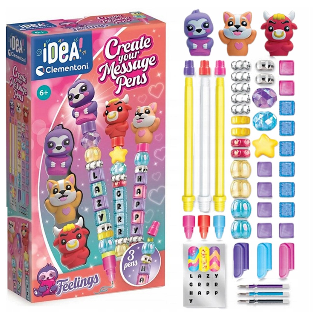 imagen de ¡Idea! Set de bolígrafos de mensajes de sentimientos - Clementoni 2