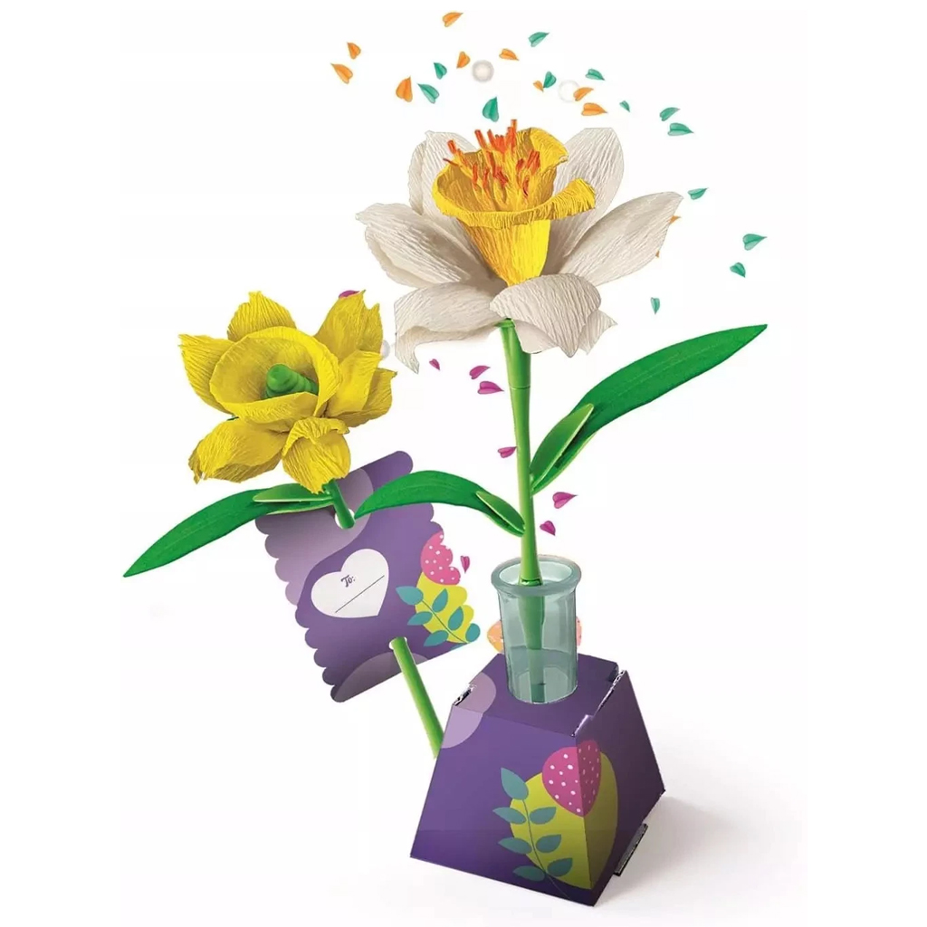 imagen de ¡Idea! Set mini de creación de flores Narciso - Clementoni 2
