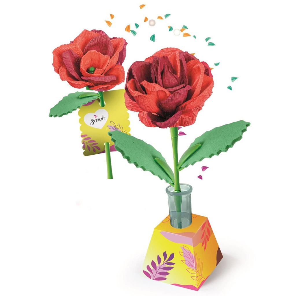 imagen de ¡Idea! Set mini de creación de flores rosa - Clementoni 2