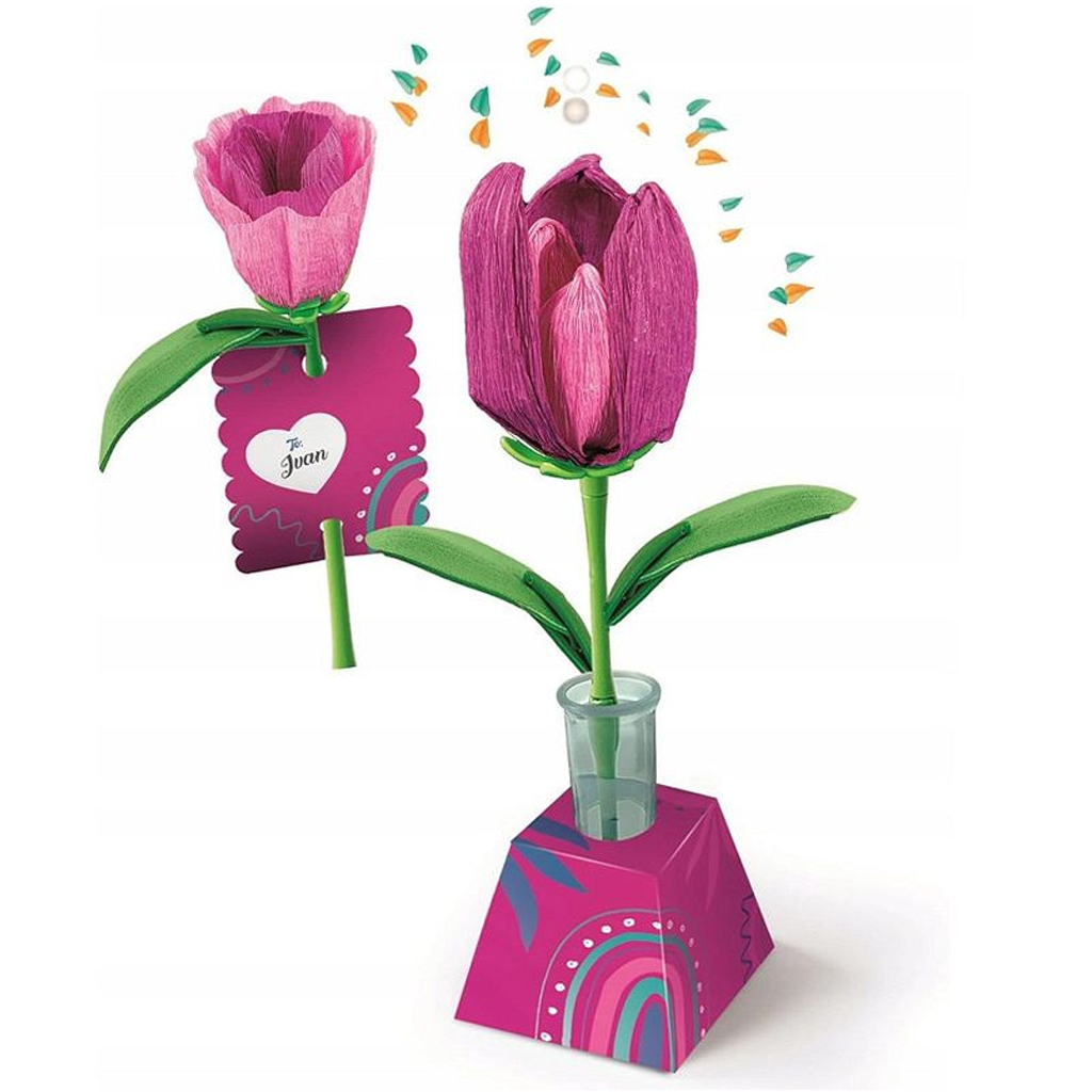imagen de ¡Idea! Set mini de creación de flores Tulipán - Clementoni 2
