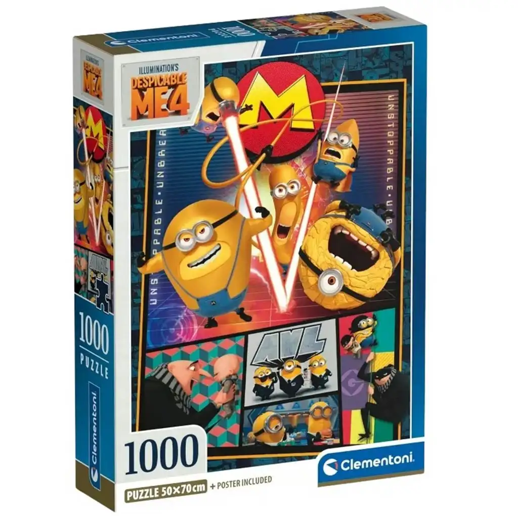 imagen de Iluminación: Puzzle de 1000 piezas de Gru 50x70cm - Clementoni 1