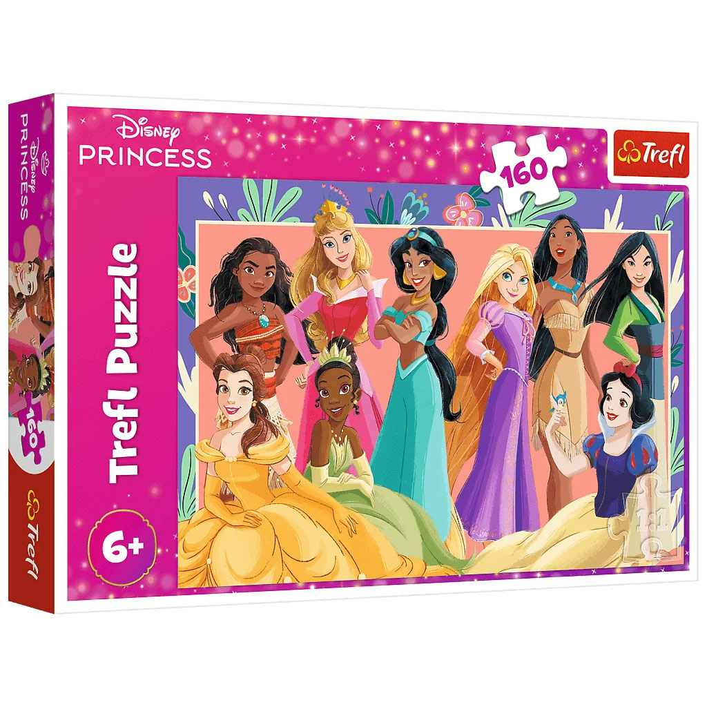imagen de Imagen grupal de las princesas de Disney puzzle de 160 piezas - Trefl 1