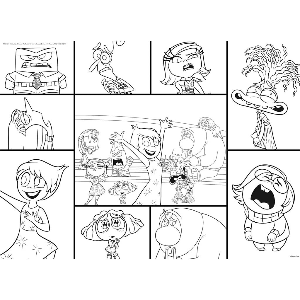 imagen de Inside Out 2 2 en 1 maxi puzzle y colorear 150 piezas 70x50cm - Lisciani 2