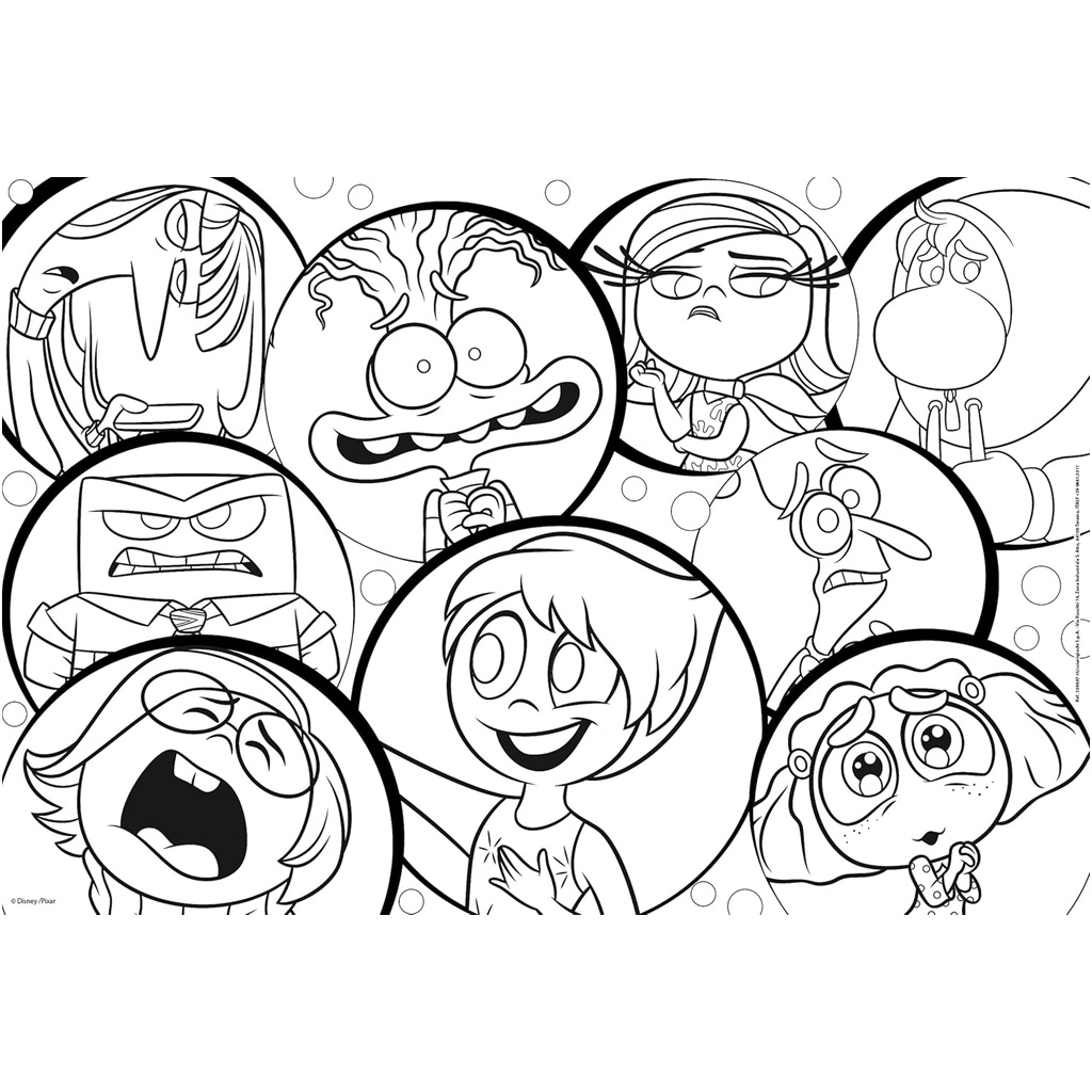 imagen de Inside Out 2 2 en 1 rompecabezas y libro para colorear de 250 piezas 50x35cm - Lisciani 3
