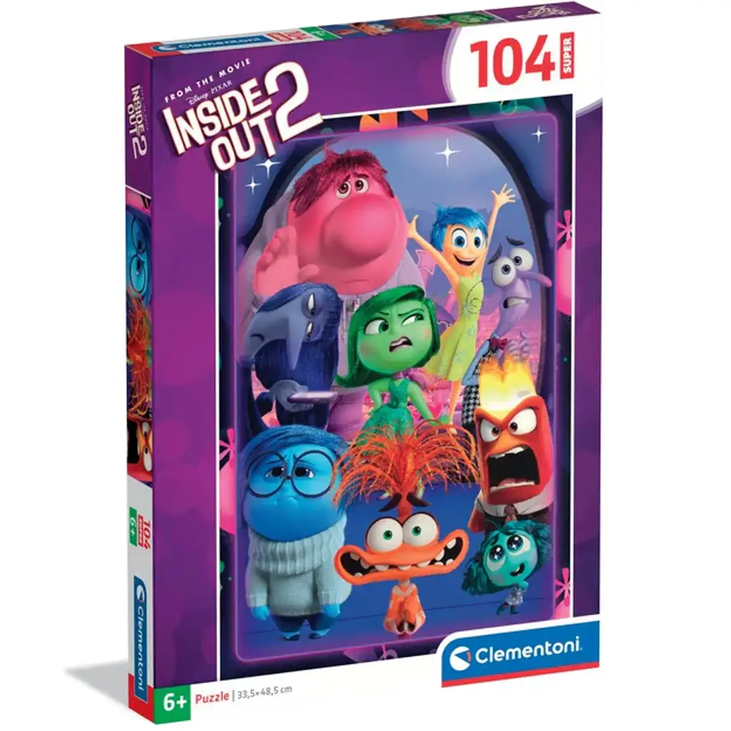 imagen de Inside Out 2 el equipo rompecabezas de 104 piezas - Clementoni 1