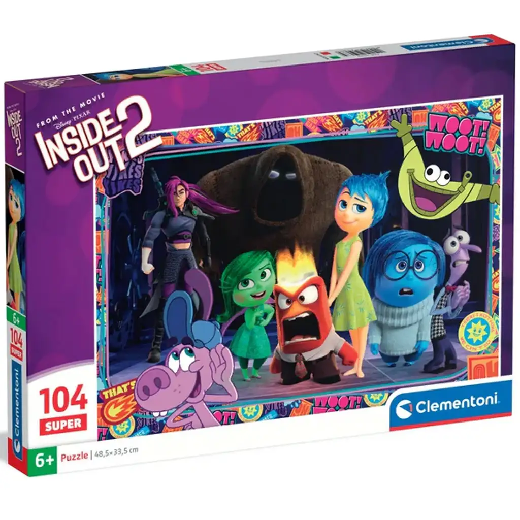 imagen de Inside Out 2: El reino de las nuevas emociones 104 piezas puzzle - Clementoni 1