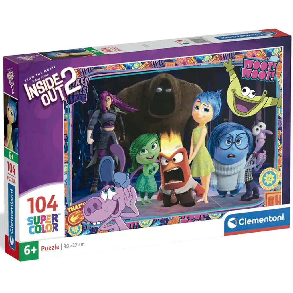 imagen de Inside Out 2 Woot Woot rompecabezas SuperColor de 104 piezas - Clementoni 1