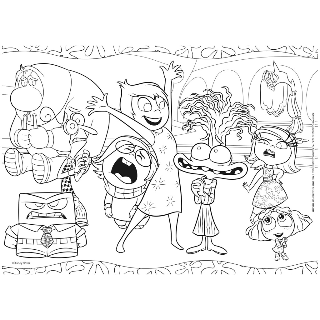 imagen de Intensamente 2 2 en 1 48 piezas puzzle y libro para colorear 35x25cm - Lisciani 3