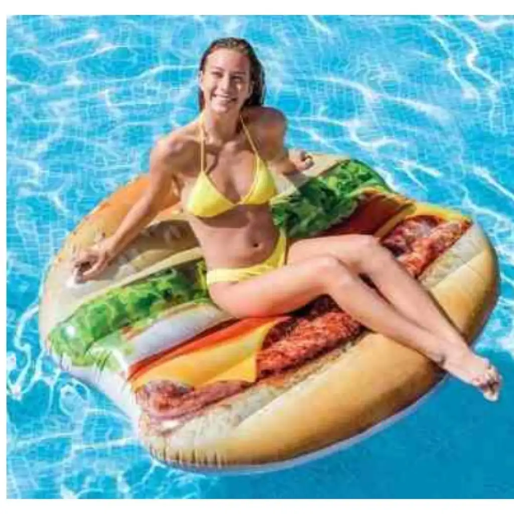 imagen de Intex: Colchón inflable en forma de hamburguesa 145x142cm 2