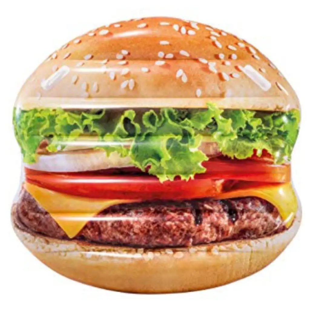 imagen de Intex: Colchón inflable en forma de hamburguesa 145x142cm 1