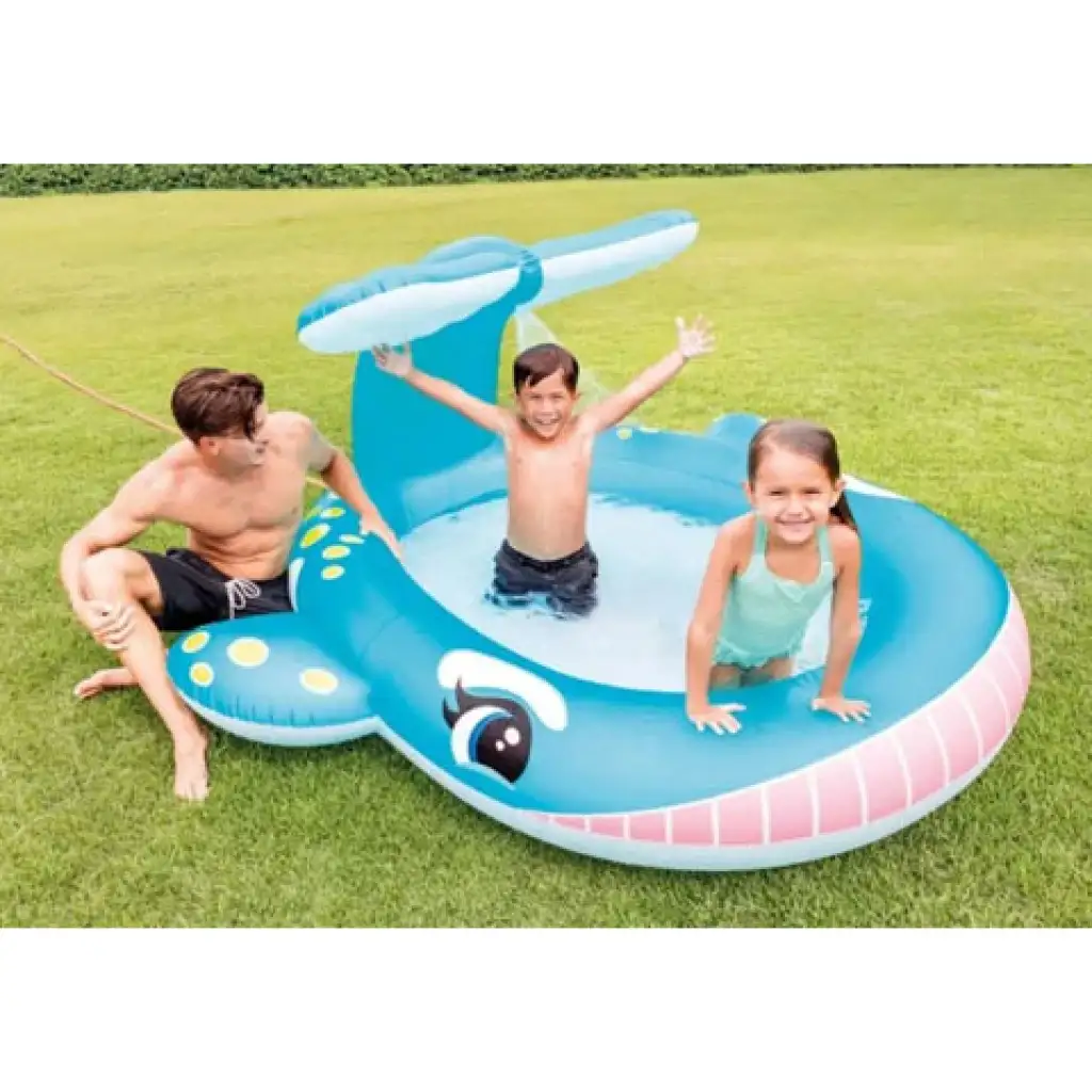 imagen de Intex: Piscina de ballena con chorros 201x196x91cm 1