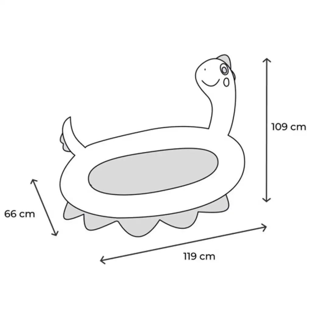imagen de Intex: Piscina inflable para bebés con dinosaurio que rocía 119x109x66cm 3
