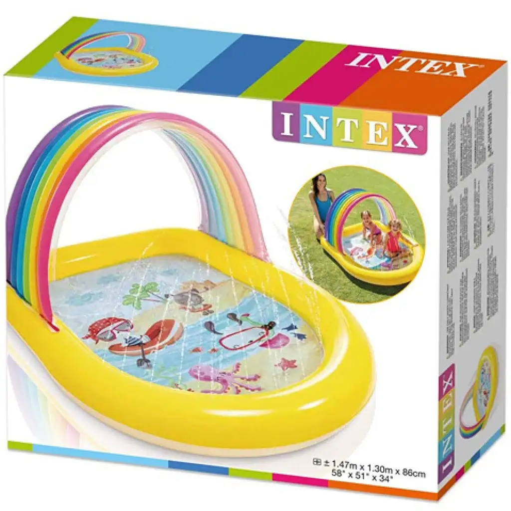 imagen de Intex: Piscina rociadora arcoíris 147x130x86cm 2