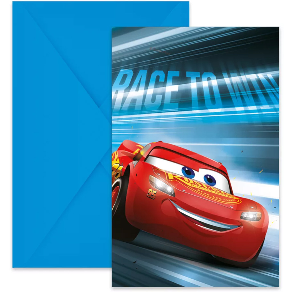 imagen de Invitación de fiesta de Cars 6 unidades 1