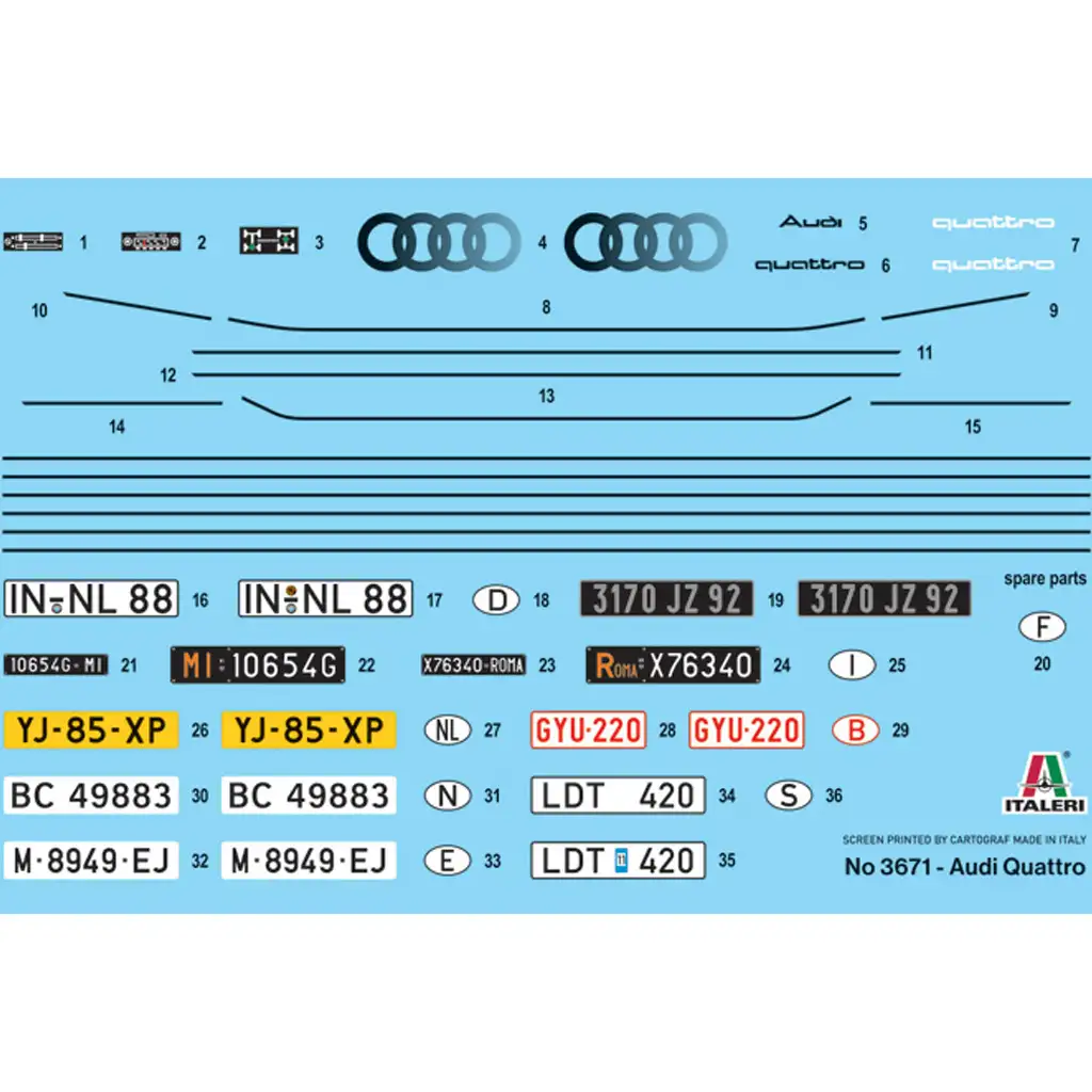 imagen de Italeri 1/24 Audi Quattro coche de modelo 2