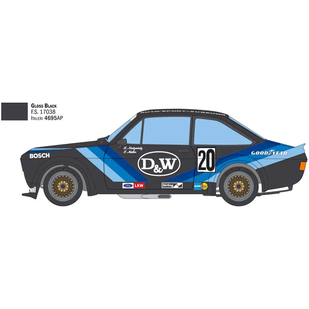 imagen de Italeri 1/24 Ford Escort Zakspeed Gr.2 coche de modelo 3