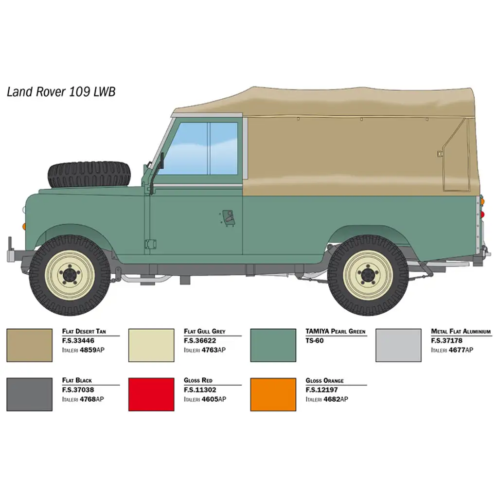 imagen de Italeri 1/24 Land Rover 109 LWB todoterreno maqueta 3
