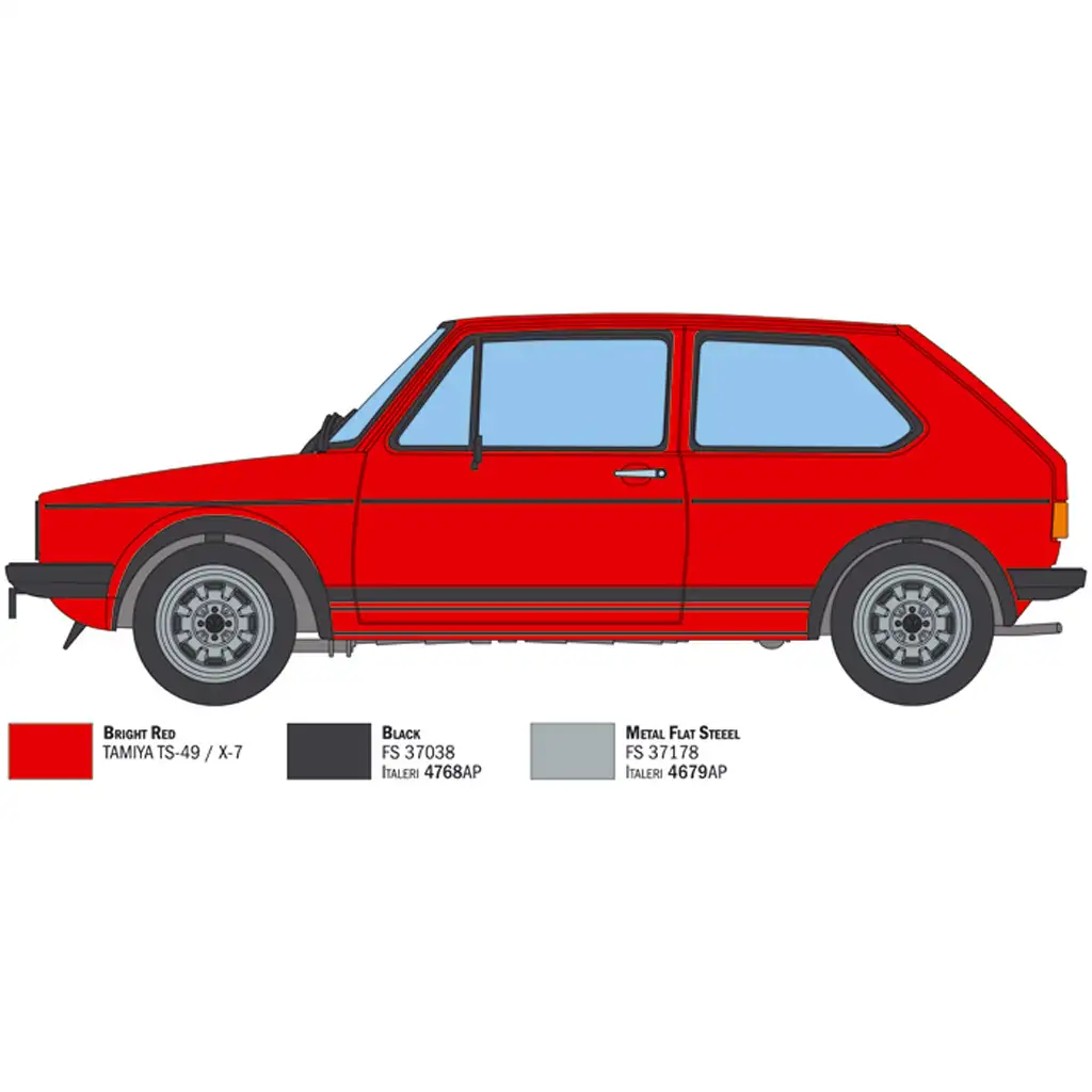 imagen de Italeri 1/24 VW Golf GTI Primera Serie 1976/78 modelo de coche 3