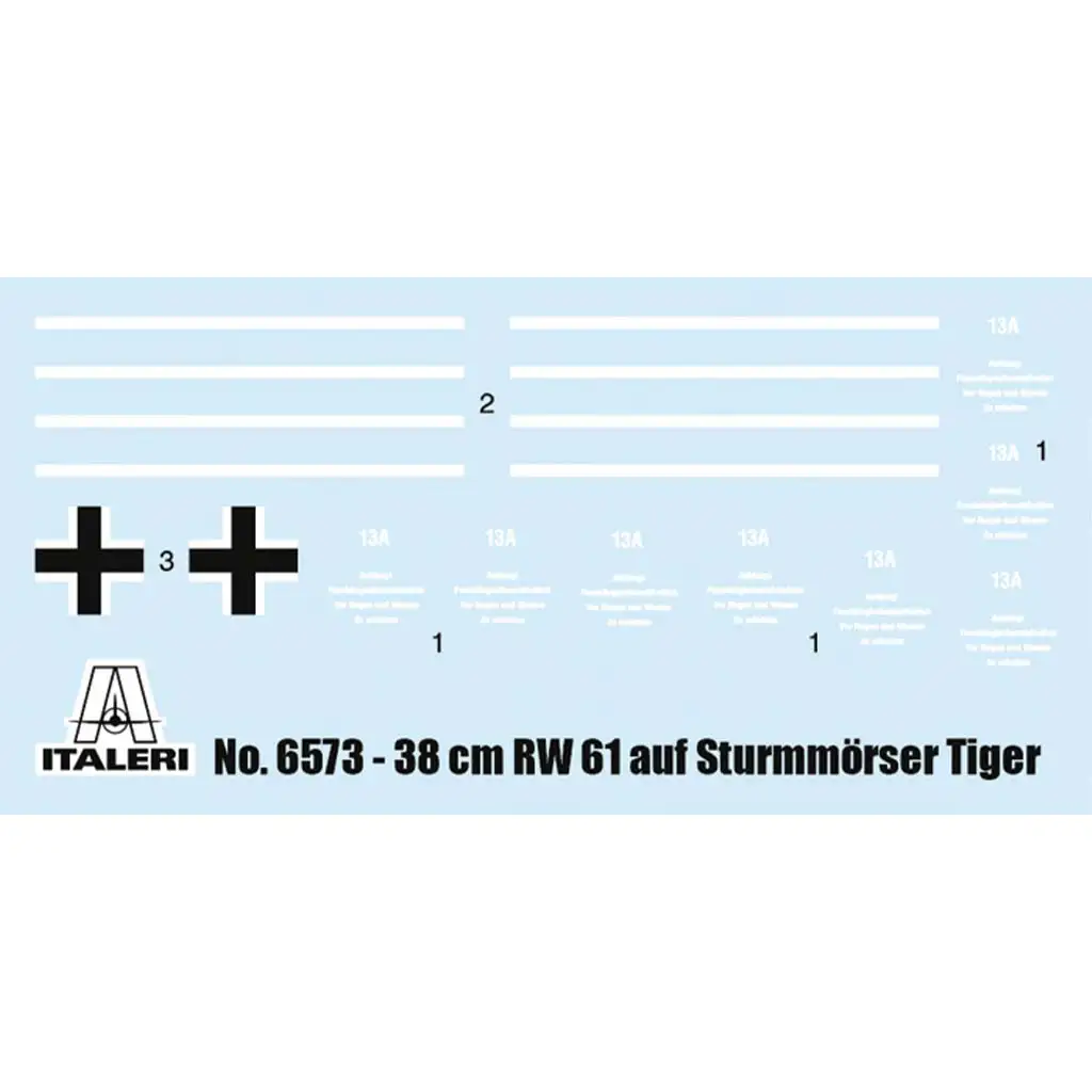 imagen de Italeri 1/35 38 cm RW 61 auf STURMMORSER TIGER tanque maqueta 2