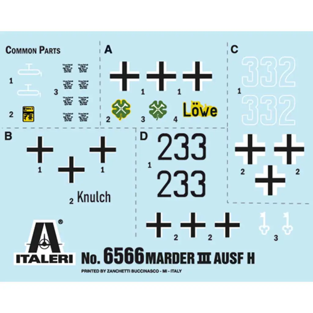 imagen de Italeri 1/35 Marder III Ausf. H Sd.Kfz.138 modelo de tanque 2