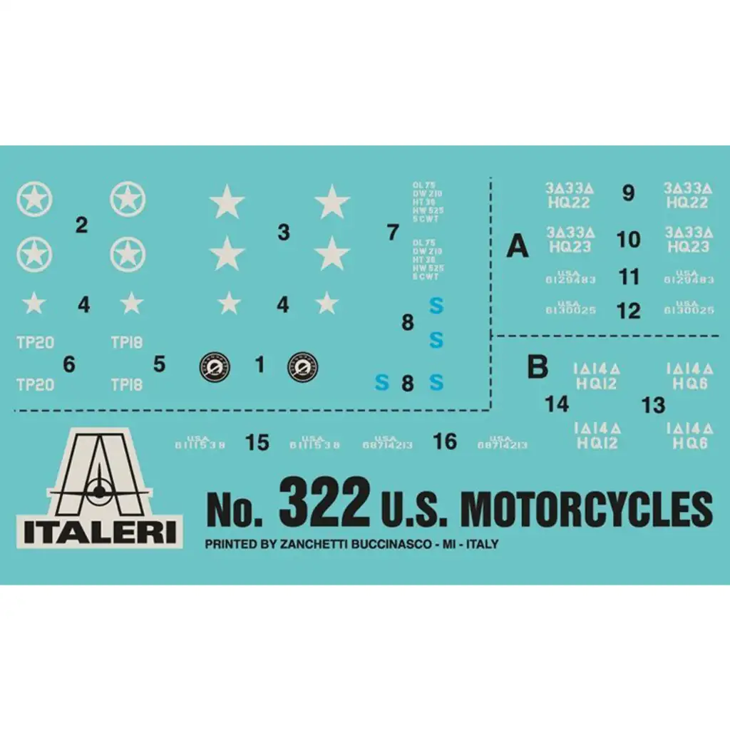 imagen de Italeri 1/35 Motocicletas U.S. 2db modelo de motocicleta militar 4